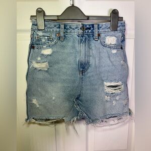 Abercrombie & Fitch Light Blue Denim Skirt